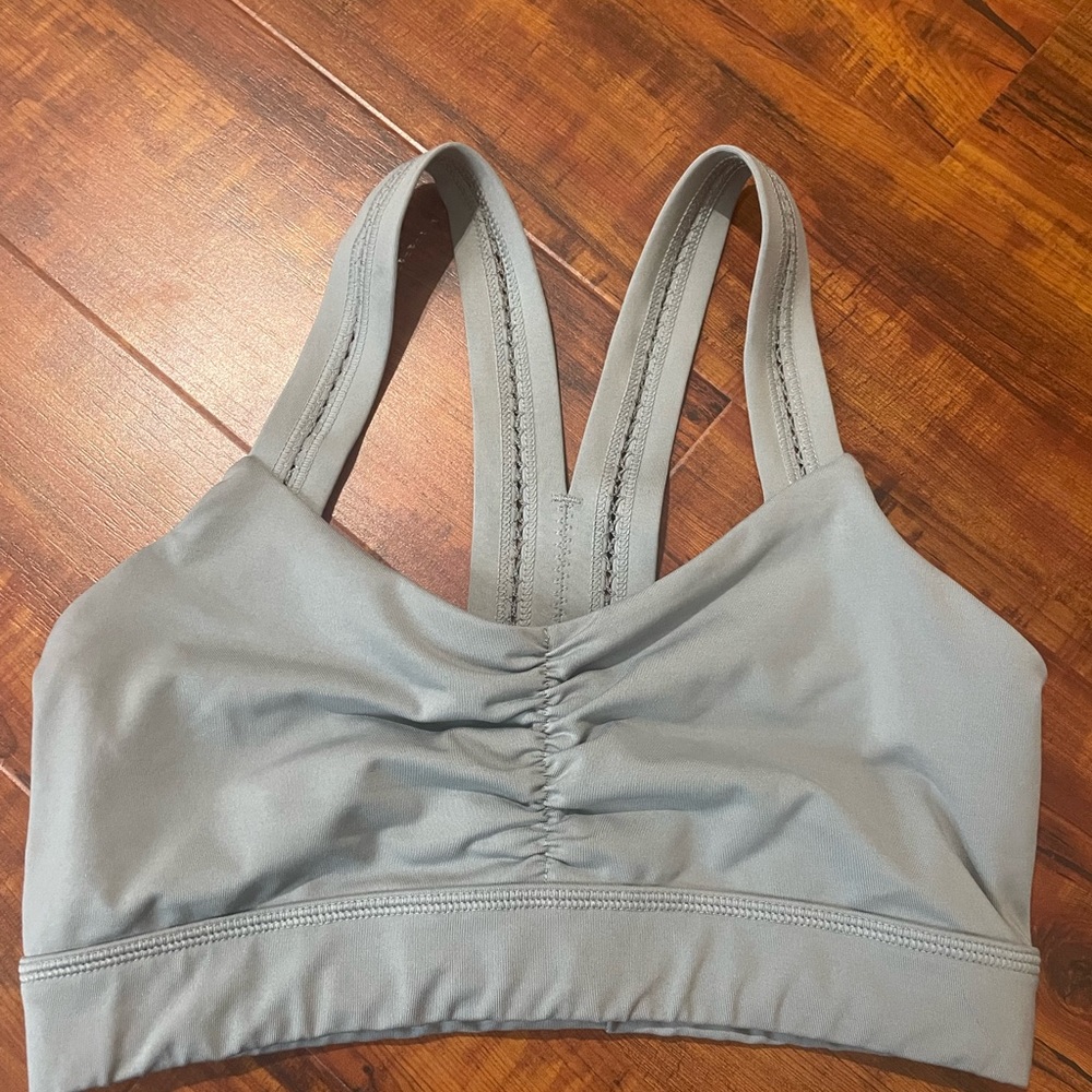 grey sports bra